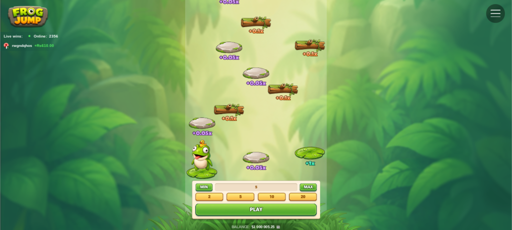 Frog Jump jeu casino