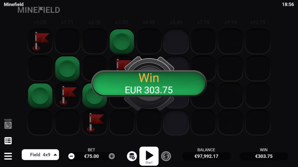 Mine Field casino argent réel : démo, avis et gain encaissé sur le champ de mines