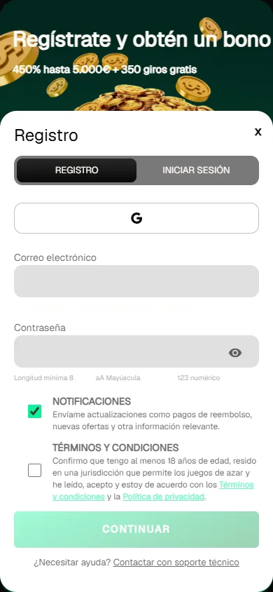 USpin.me : page d'accueil du casino en ligne sur mobile (capture du 25 octobre 2026)